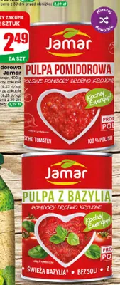 Pulpa pomidorowa Jamar drobno krojona promocja w Dino