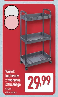 Wózek kuchenny z tworzywa sztucznego promocja w Aldi