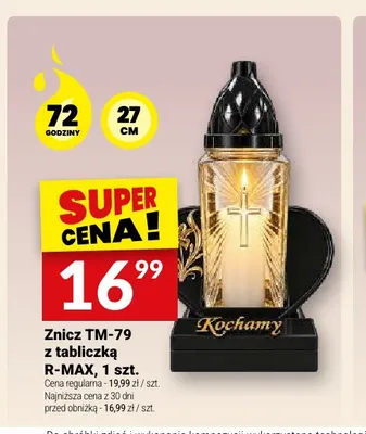 Znicz TM-79 z tabliczką R-MAX promocja w Twój Market