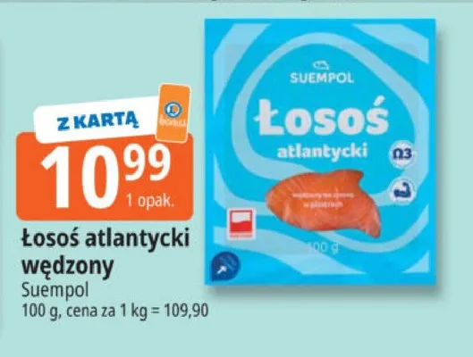 Łosoś atlantycki wędzony promocja w Leclerc