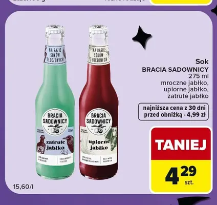 Sok zatrute jabłko Bracia Sadownicy promocja w Carrefour Express