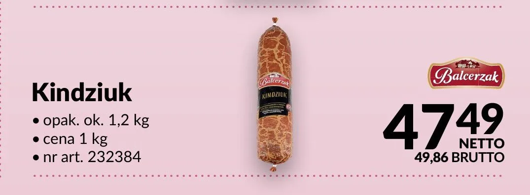 Kindziuk Balcerzak promocja