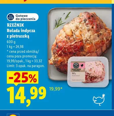 Rolada indycza z pietruszką Rzeźnik promocja w Lidl