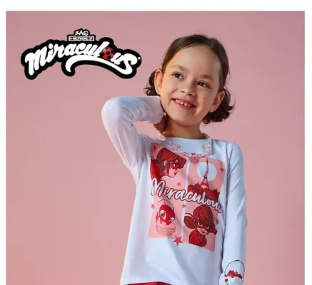 Koszulka dziewczęca Miraculous promocja w Pepco
