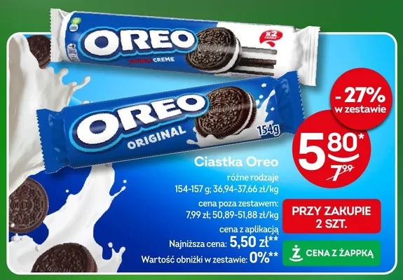 Ciastka Oreo Original promocja w Żabka
