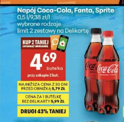 Napój gazowany Fanta promocja w Delikatesy Centrum