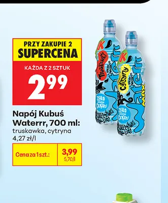 Napój Kubuś Waterrr truskawka promocja w Biedronka