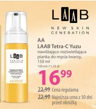 Pianka do mycia twarzy Tetra-C Yuzu nawilżająco-rozświetlająca promocja w Hebe