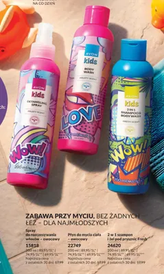 Płyn do mycia ciała owocowy Avon Kids promocja w AVON