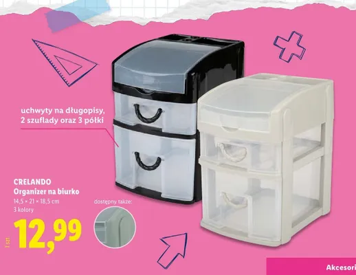 Organizer na biurko Crelando promocja w Lidl