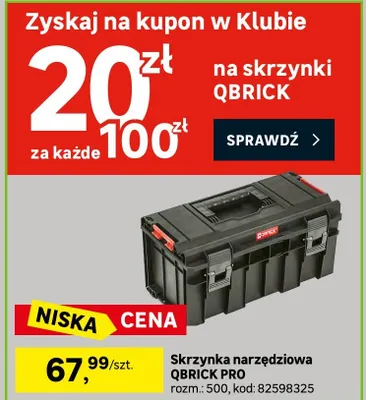 Skrzynka narzędziowa QBRICK PRO promocja w Leroy Merlin