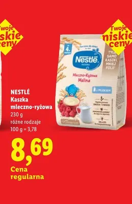 Kaszka mleczno-ryżowa Nestlé promocja w Lidl