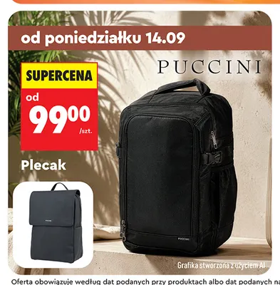 Plecak Puccini promocja w Biedronka