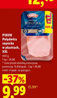 Polędwica sopocka w plastrach Pikok XXL promocja w Lidl