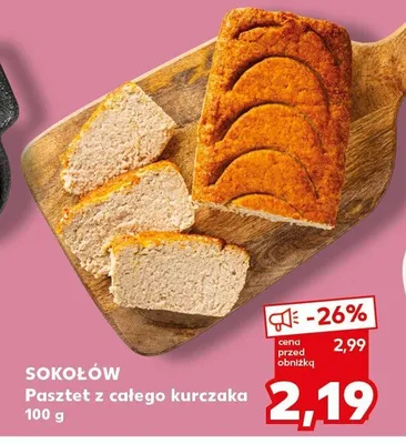 Pasztet z całego kurczaka Sokołów promocja w Kaufland