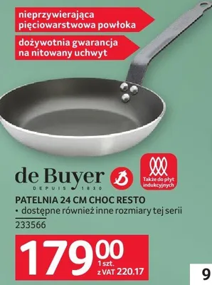 Patelnia 24 cm CHOC RESTO de Buyer promocja w Selgros