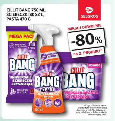 Ściereczki Cillit Bang promocja w Selgros