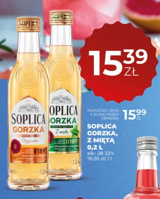 Wódka Soplica Gorzka Z miętą 28-32% promocja w Duży Ben