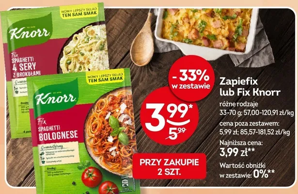 Fix Spaghetti Bolognese Knorr promocja w Żabka