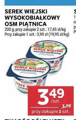 Serek wiejski wysokobiałkowy Piątnica promocja w Stokrotka