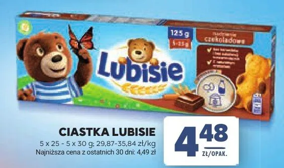 Ciastka Lubisie promocja w Stokrotka