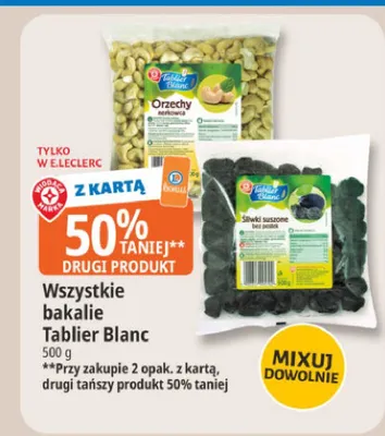 Orzechy nerkowca Tablier Blanc promocja w Leclerc