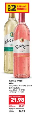 Wino różowe Carlo Rossi Pink promocja w Kaufland