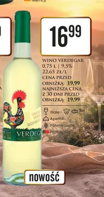 Wino białe półwytrawne Verdegar promocja w Dino
