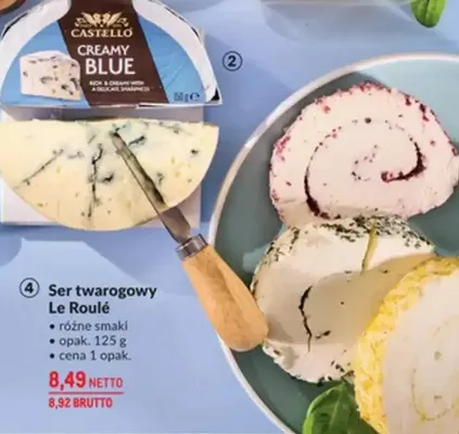 Ser twarogowy Le Roulé różne smaki promocja w Makro
