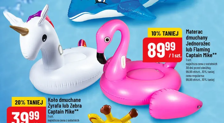 Materac dmuchany Flaming Captain Mike promocja w POLOmarket