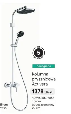 Kolumna prysznicowa Hansgrohe Activera chrom promocja w Castorama