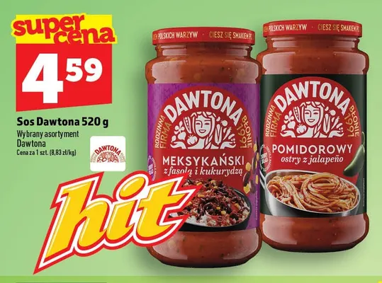 Sos Dawtona pomidorowy ostry z jalapeño promocja w TOPAZ
