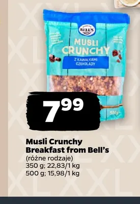 Musli Crunchy Breakfast from Bell's promocja w Netto