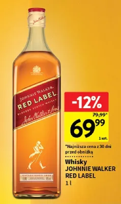Whisky Red Label promocja w Intermarche