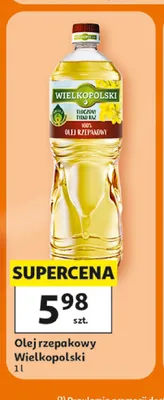 Olej rzepakowy Wielkopolski promocja w Auchan