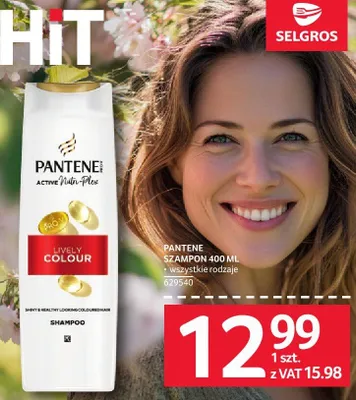 Szampon PANTENE 400 ml promocja w Selgros