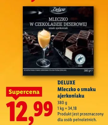 Mleczko o smaku ajerkoniaku promocja w Lidl