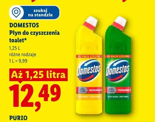 Płyn do czyszczenia toalet Domestos promocja w Lidl