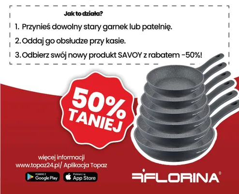 Patelnia Florina Savoy promocja w TOPAZ