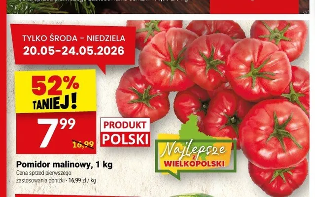 Pomidor malinowy polski promocja w Twój Market