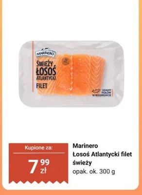 Łosoś Atlantycki filet świeży Marinero promocja w Biedronka