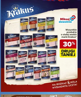 Krakowska z szynki od szwagra Krakus promocja w Carrefour