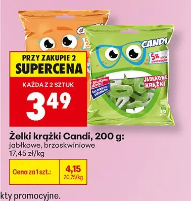 Żelki krążki jabłkowe Candi promocja w Biedronka