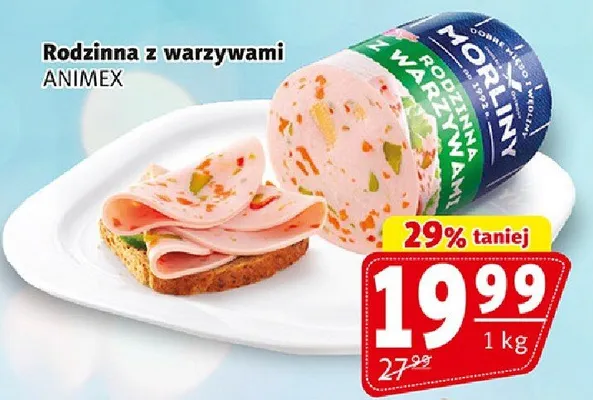 Wędlina Rodzinna z warzywami Animex promocja w Prim Market