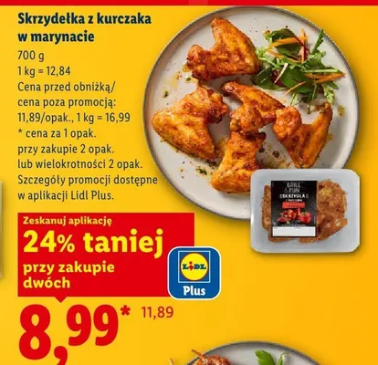 Skrzydełka z kurczaka w marynacie Grill&Fun promocja w Lidl