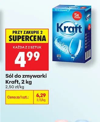 Sól do zmywarki Kraft promocja w Biedronka