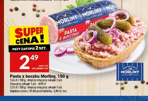 Pasta z boczku Morliny promocja w Twój Market