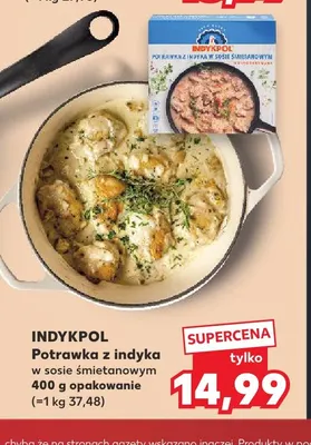 Potrawka z indyka w sosie śmietanowym Indykpol promocja w Kaufland