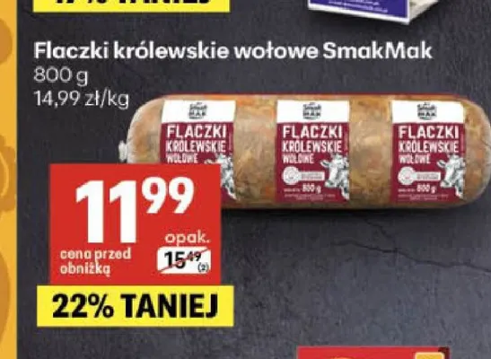 Flaczki królewskie wołowe SmakMak promocja w Delikatesy Centrum