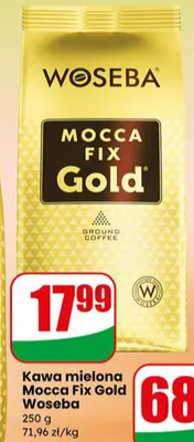 Kawa mielona Mocca Fix Gold promocja w Dino